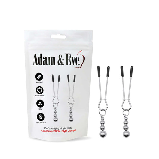 Adam & Eve Eve's Naughty Nipple Clips-(284u 0000) - 284U 0000