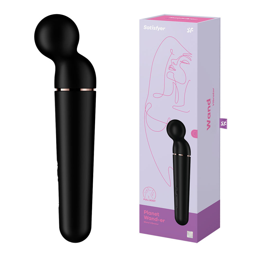 Satisfyer Planet Wand-er - Black-(4018553) - 4018553