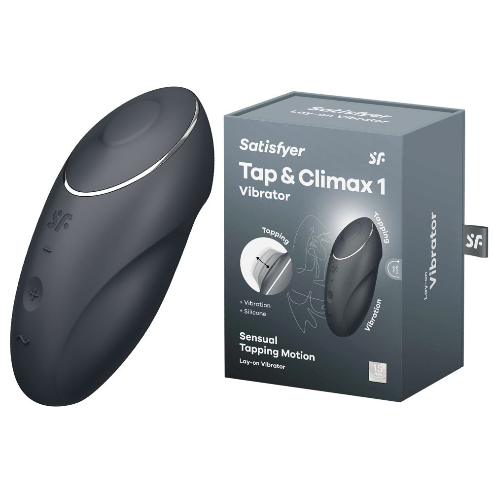 Satisfyer Tap & Climax 1 - Grey-(4046013) - 4046013