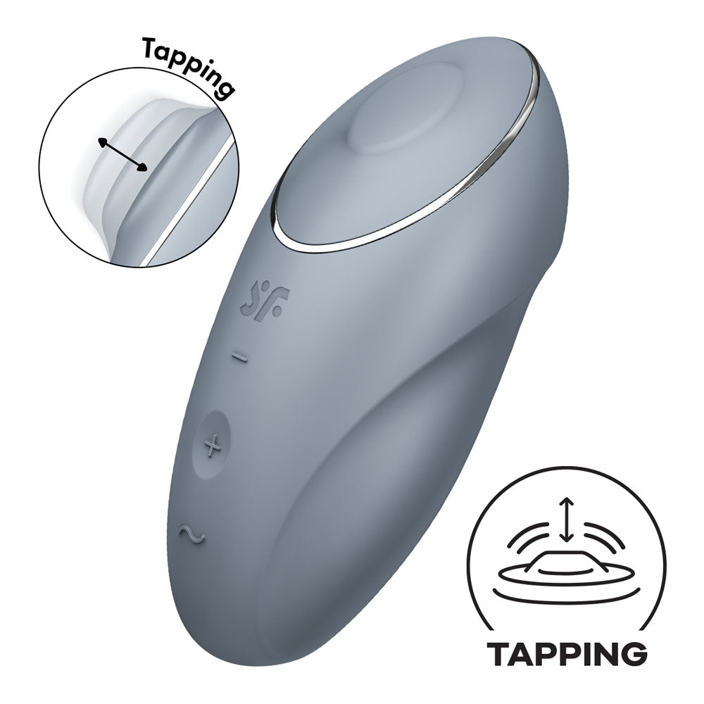 Satisfyer Tap & Climax 1 - Bluegrey-(4046020) - 4046020