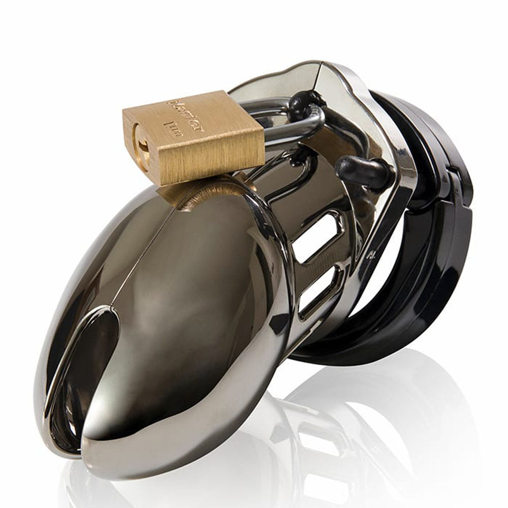 CB-6000S Chastity Cock Cage Kit - Chrome-(6000schrm) - 6000SCHRM