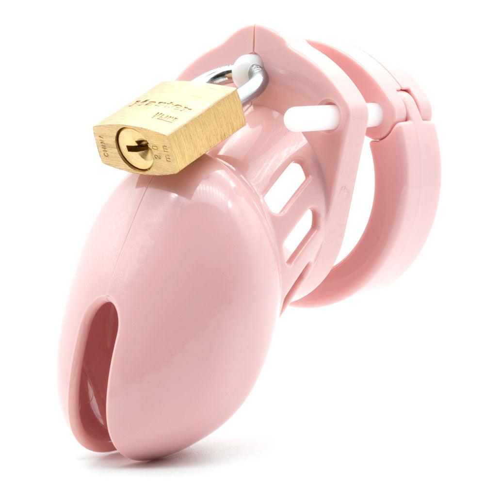 CB-6000S Chastity Cock Cage Kit - Pink-(6000spnk) - 6000SPNK