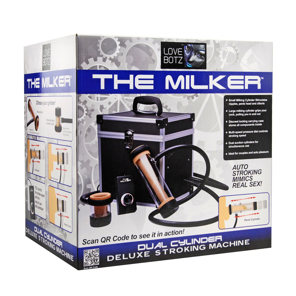 LoveBotz The Milker Dual Cylinder Deluxe Stroking Machine-(ae371) - AE371