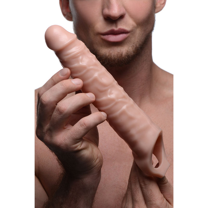 Size Matters 3'' Flesh Penis Extender Sleeve-(af861) - AF861