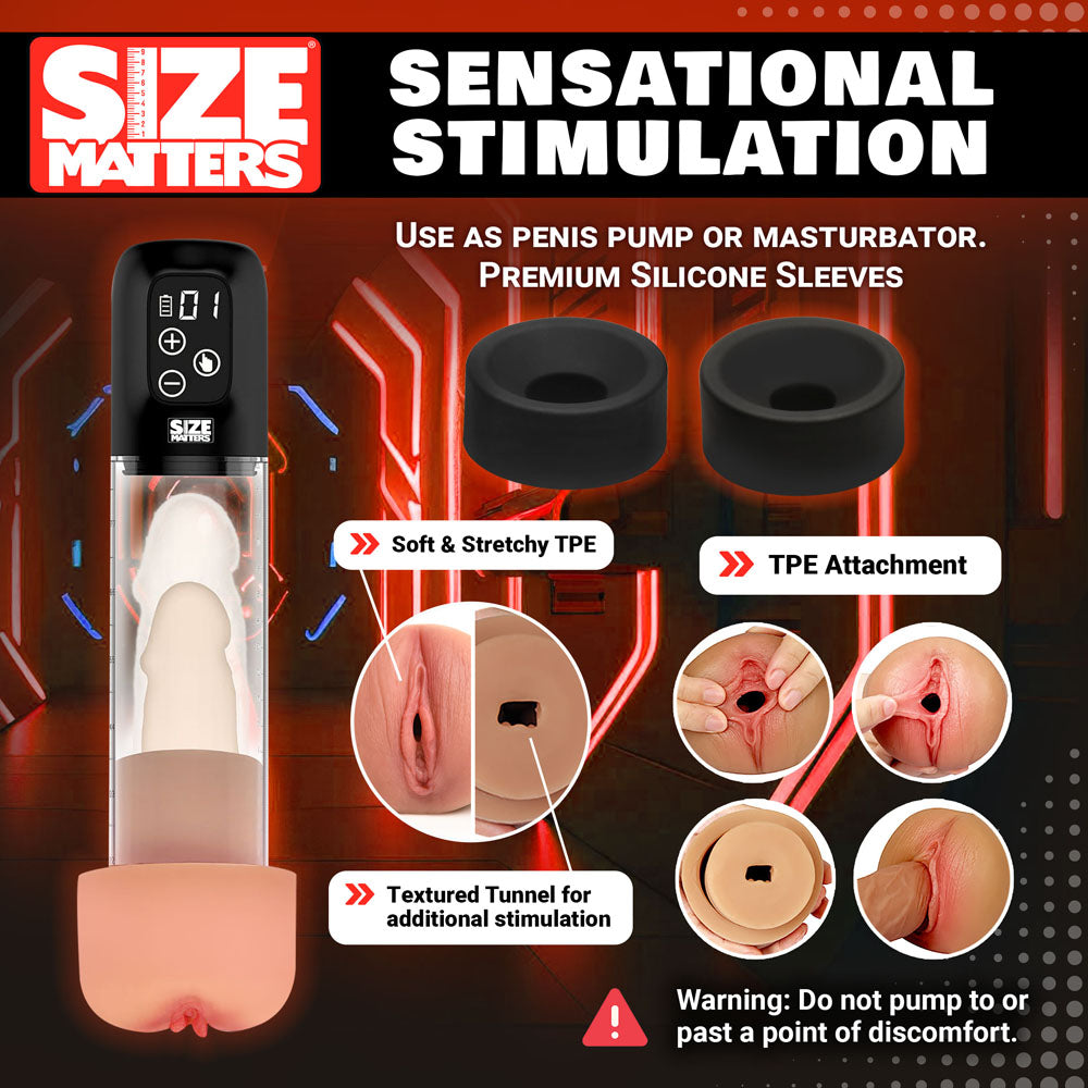 Size Matters Sucking Penis Pump-(ah367) - AH367