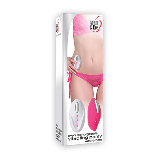 Adam & Eve Eve's Rechargeable Vibrating Panty With Remote-(b628 6295) - B628 6295