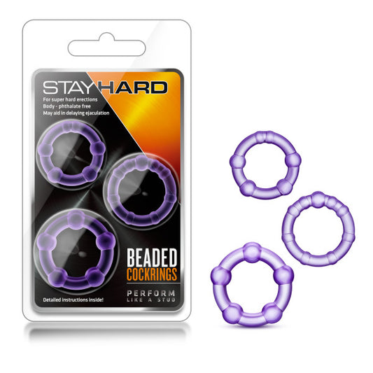 Stay Hard Beaded Cockrings-(bl-00011) - BL-00011