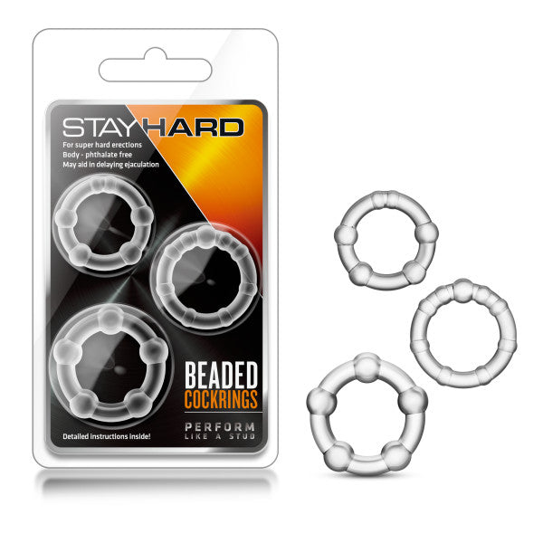 Stay Hard Beaded Cockrings-(bl-00012) - BL-00012