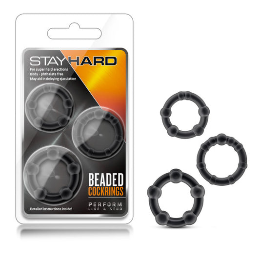 Stay Hard Beaded Cockrings-(bl-00015) - BL-00015