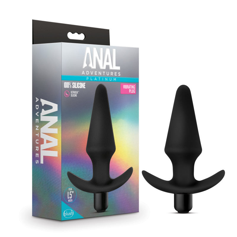 Anal Adventures Platinum Vibrating Plug-(bl-10595) - BL-10595