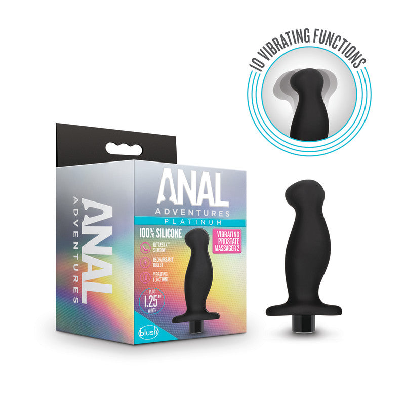 Anal Adventures Platinum Vibrating Prostate Massager 02-(bl-11625) - BL-11625