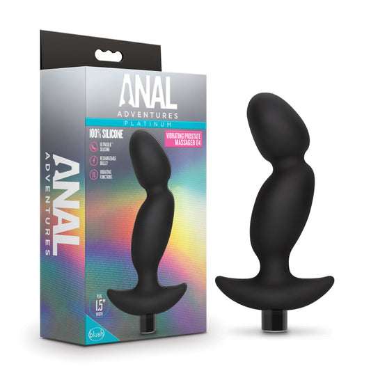 Anal Adventures Platinum Vibrating Prostate Massager 04-(bl-11645) - BL-11645