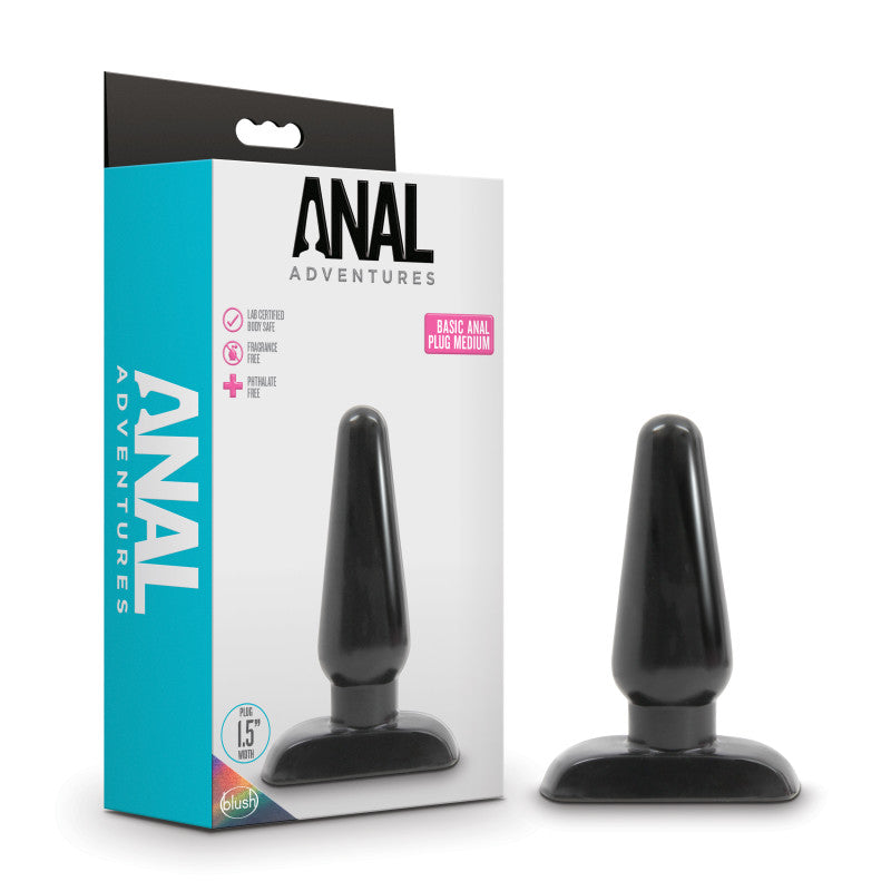 Anal Adventures Basic Anal Plug - Medium-(bl-18715) - BL-18715