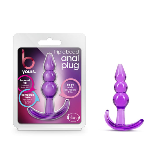 B Yours Triple Bead Anal Plug-(bl-24411) - BL-24411