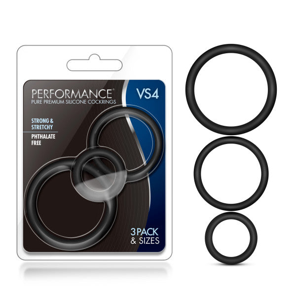 Performance VS4 Pure Premium Silicone Cockrings-(bl-370815) - BL-370815