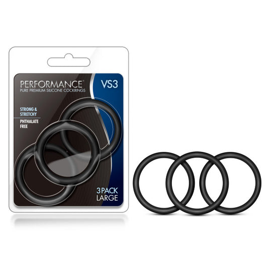 Performance VS3 Pure Premium Silicone Cockrings-(bl-72815) - BL-72815