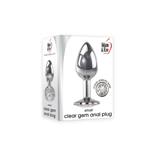 Adam & Eve Clear Gem Anal Plug - Small-(c656 2458) - C656 2458