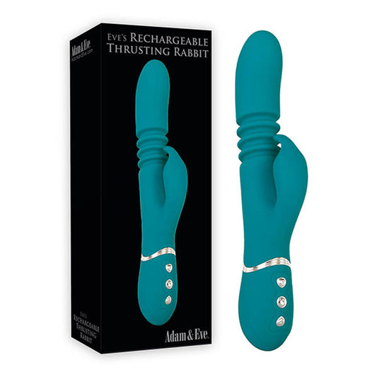 Adam & Eve Eve's Rechargeable Thrusting Rabbit-(c706 5000) - C706 5000