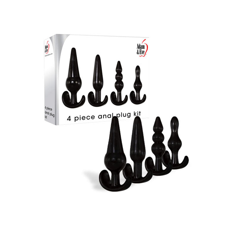 Adam & Eve 4 Piece Anal Plug Kit-(c756 8000) - C756 8000