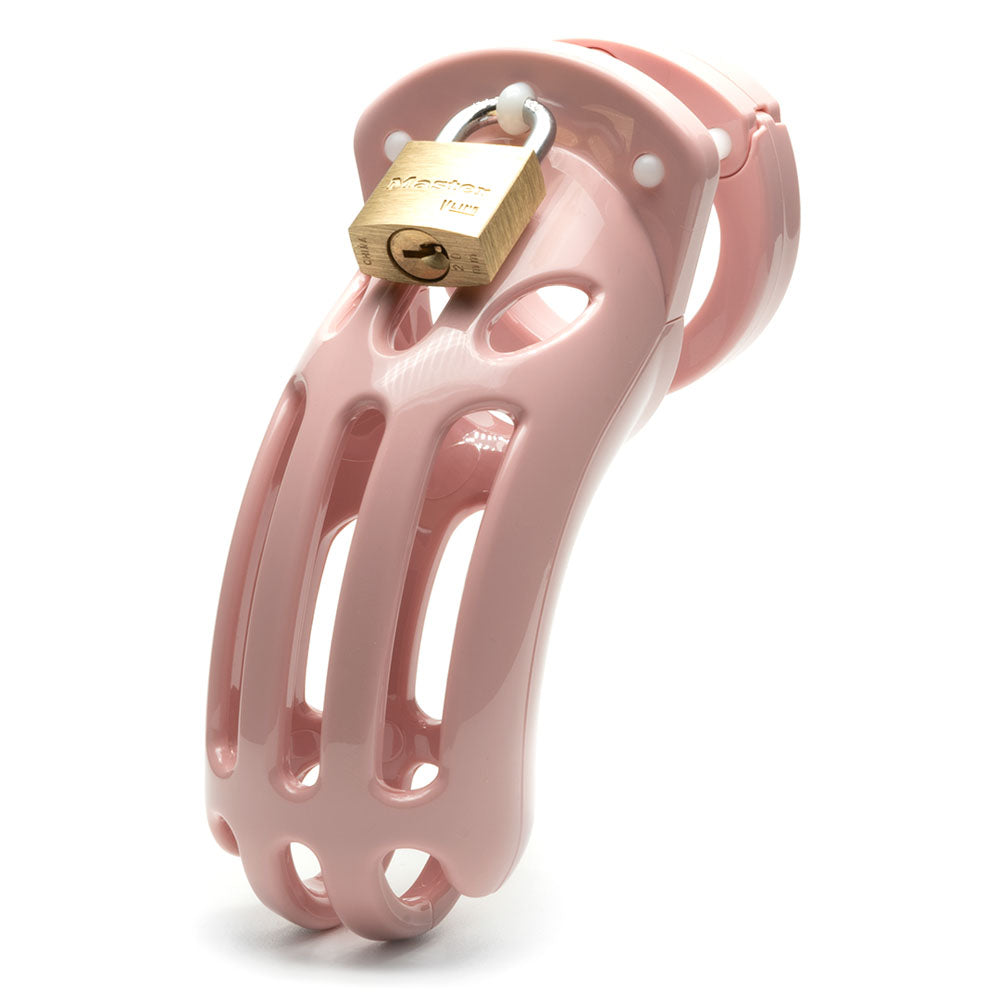 The Curve Chastity Cock Cage Kit - Pink-(crv-pnk) - CRV-PNK