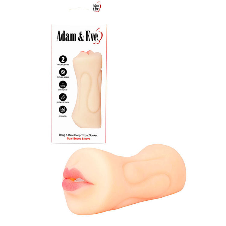 Adam & Eve Bang & Blow Deep Throat Stroker-(e073 1000) - E073 1000