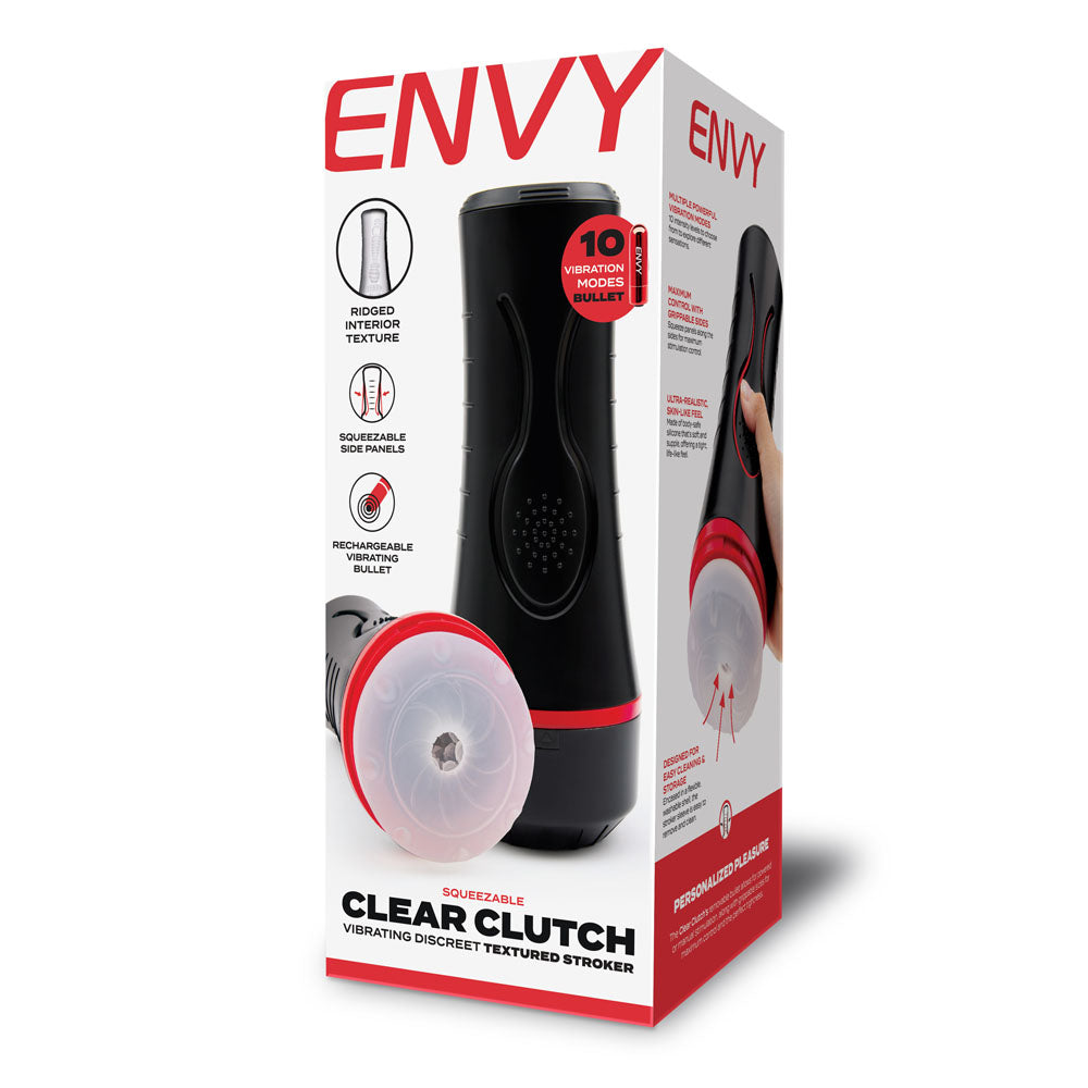 ENVY Squeezable Clear Clutch Stroker-(env-1007) - ENV-1007