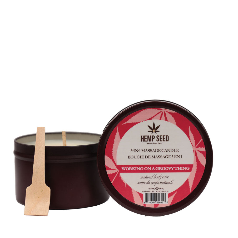 Hemp Seed 3-In-1 Massage Candle-(hscs024b) - HSCS024B