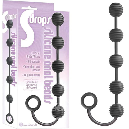 S-Drops Silicone Anal Beads-(ic2315-2) - IC2315-2