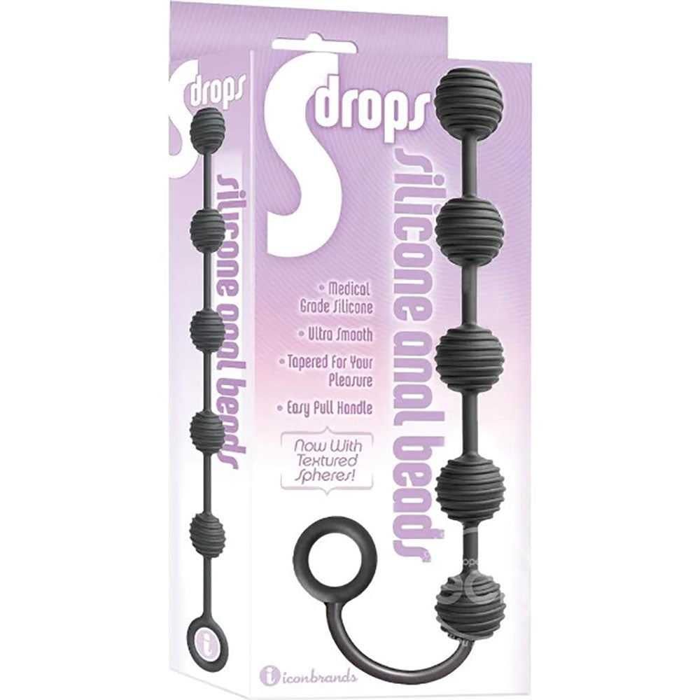 S-Drops Silicone Anal Beads-(ic2315-2) - IC2315-2