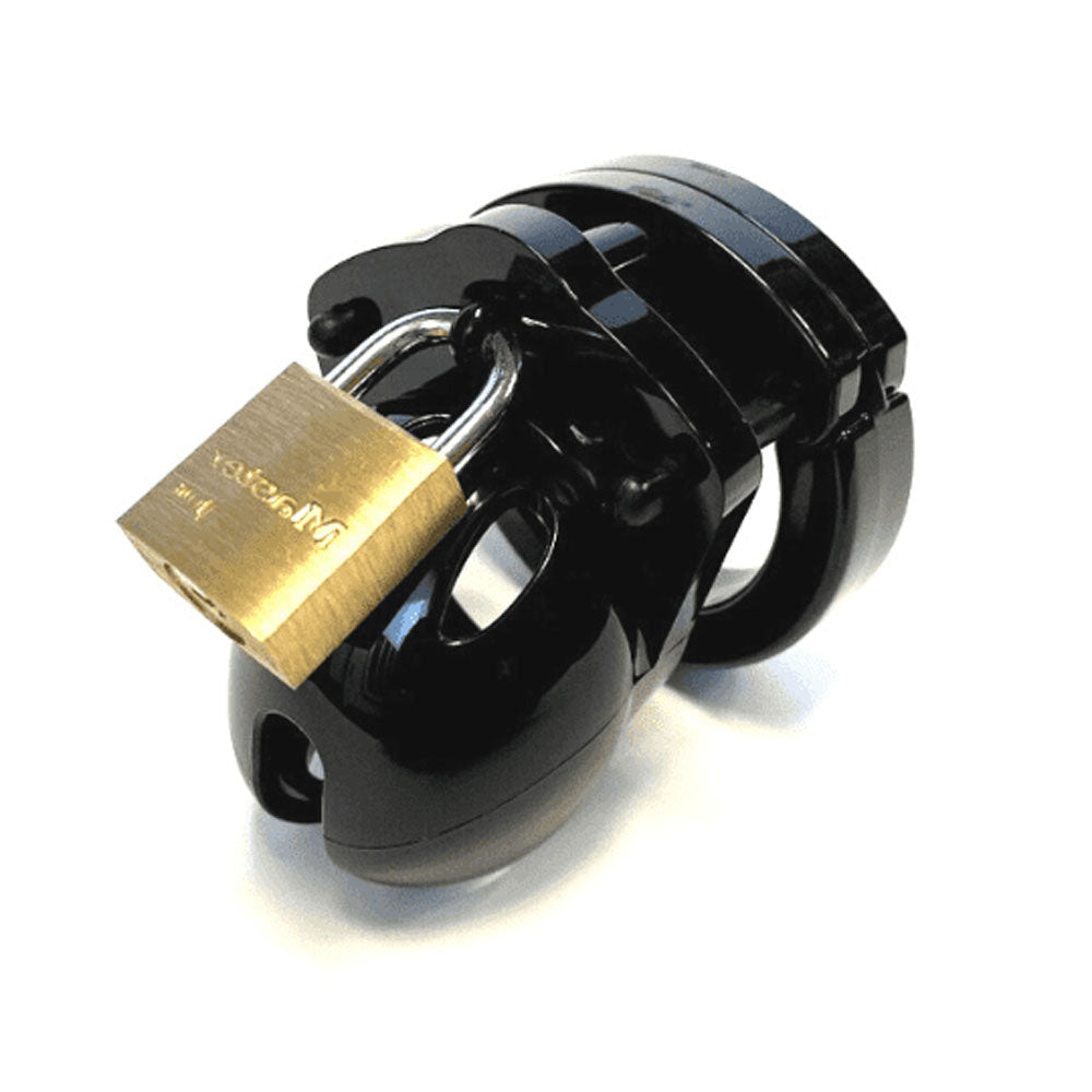 Mini-Me Black Chastity Cock Cage Kit - Black-(mm-blk) - MM-BLK