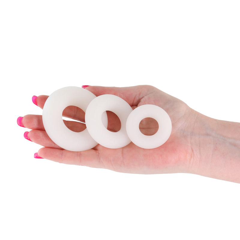 Firefly - 3pc Bubble Rings - White-(nsn-0474-01) - NSN-0474-01