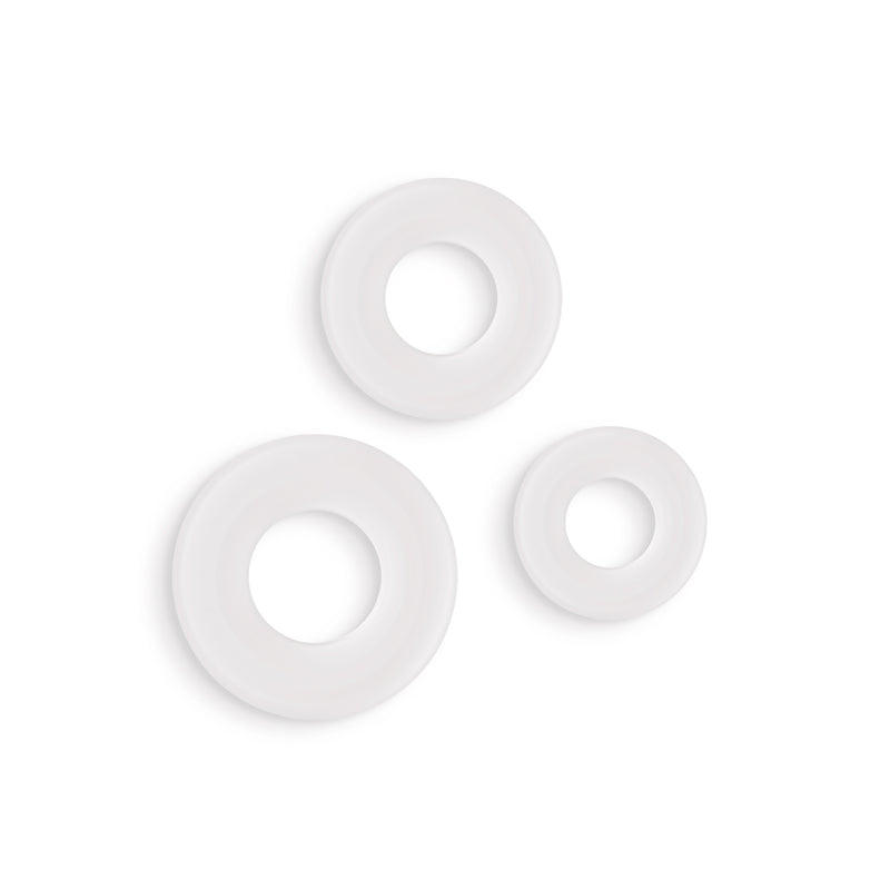 Firefly - 3pc Bubble Rings - White-(nsn-0474-01) - NSN-0474-01