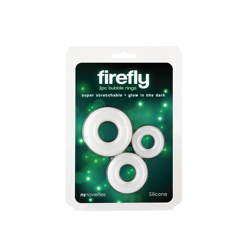 Firefly - 3pc Bubble Rings - White-(nsn-0474-01) - NSN-0474-01