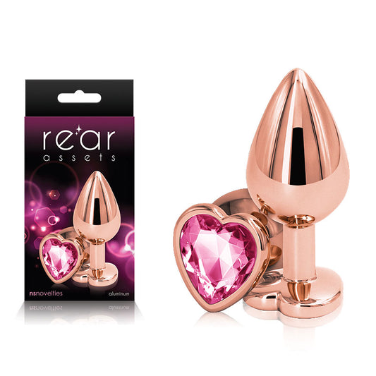 Rear Assets Rose Gold Heart Medium-(nsn-0963-24) - NSN-0963-24