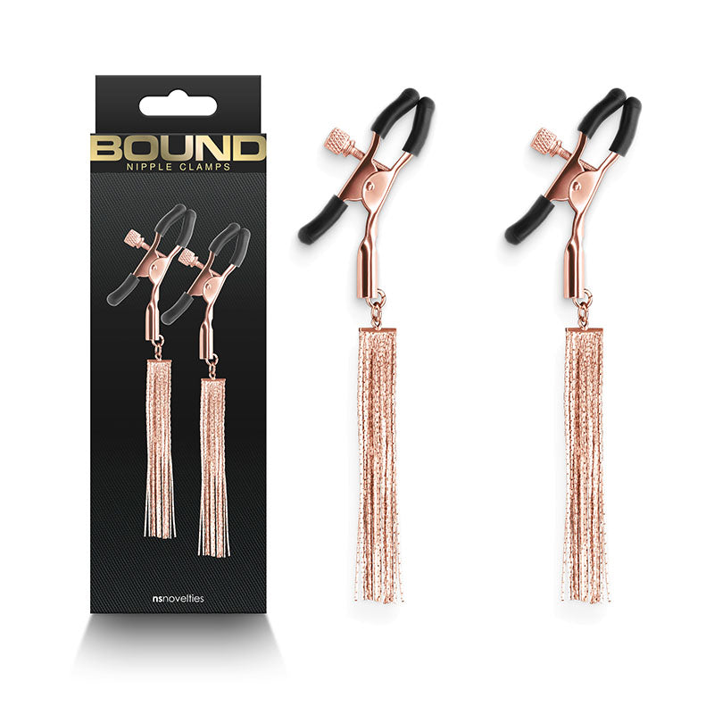 Bound Nipple Clamps - D2 - Rose Gold-(nsn-1302-71) - NSN-1302-71