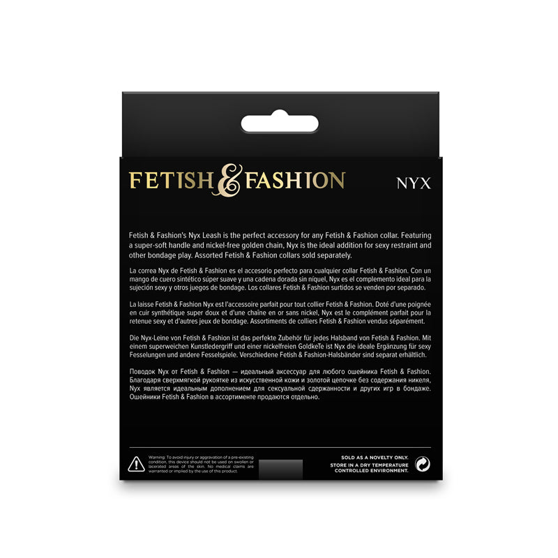 Fetish & Fashion - Nyx Leash-(nsn-1800-93ap) - NSN-1800-93AP