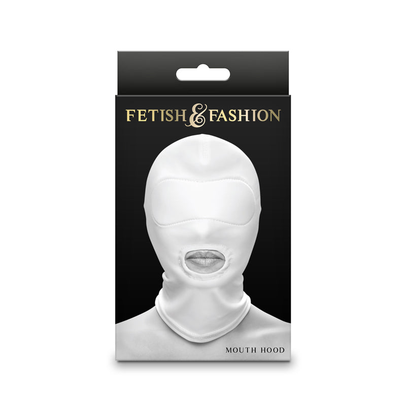 Fetish & Fantasy - Mouth Hood - White-(nsn-1803-21ap) - NSN-1803-21AP