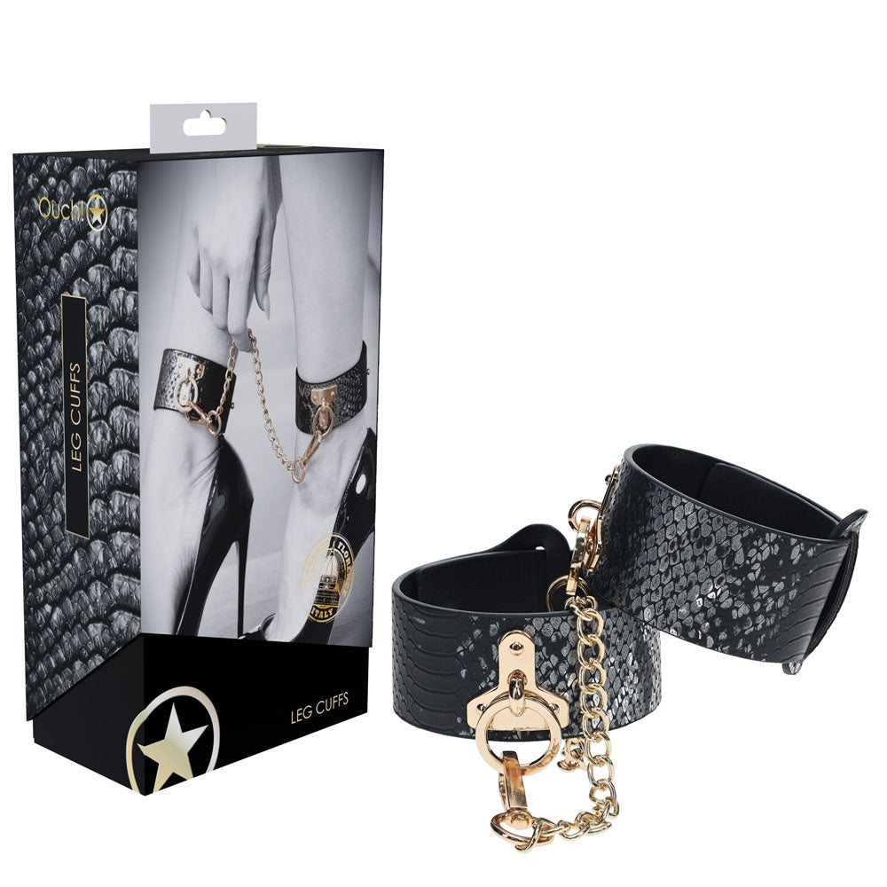 OUCH! Florence Collection - Leg Cuffs-(ou1000blk) - OU1000BLK