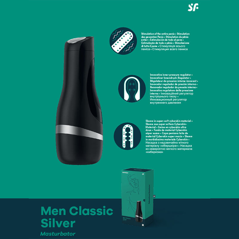 Satisfyer Men Classic-(satmencl-sil) - SATMENCL-SIL