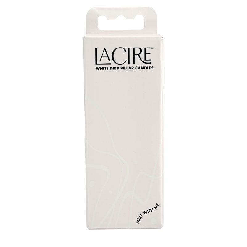 LaCire Drip Pillar Candles - White-(ss05203) - SS05203