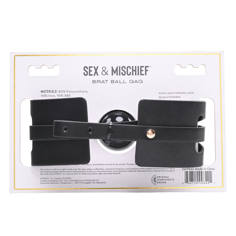 Sex & Mischief Brat Ball Gag-(ss09842) - SS09842