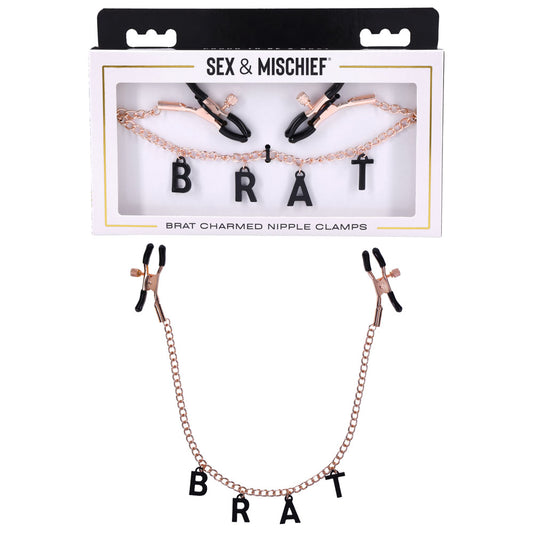 Sex & Mischief Brat Charmed Nipple Clamps-(ss09847) - SS09847