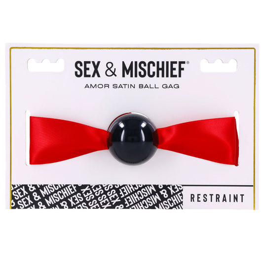 Sex & Mischief Amor Satin Ball Gag-(ss09957) - SS09957