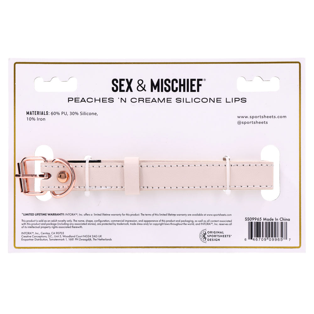 Sex & Mischief Peaches n CreaMe Silicone Lips-(ss09965) - SS09965