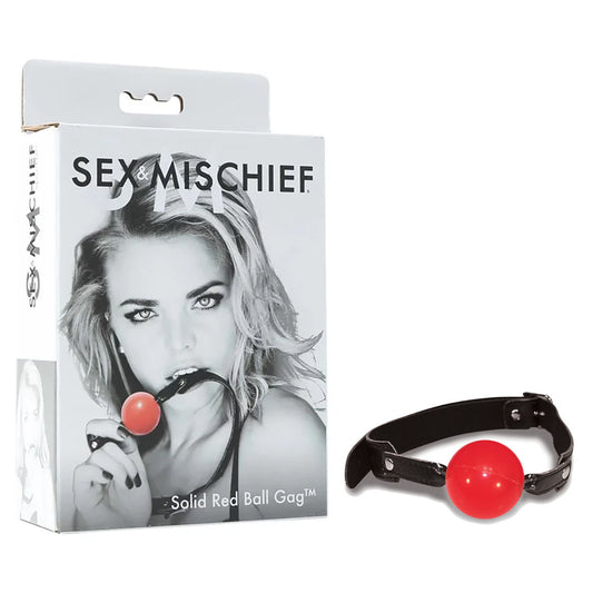 Sex & Mischief Solid Red Ball Gag-(ss10024) - SS10024