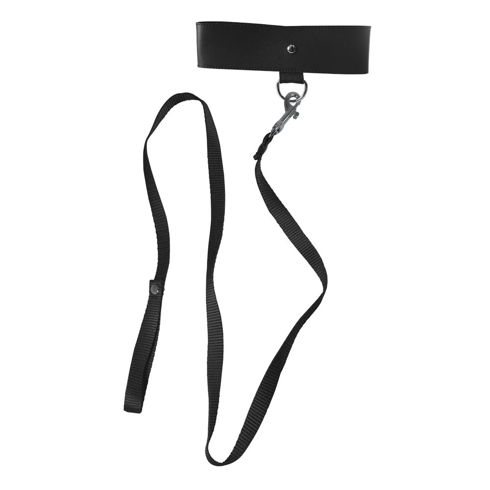 Sex & Mischief Black Leash & Collar-(ss10050) - SS10050