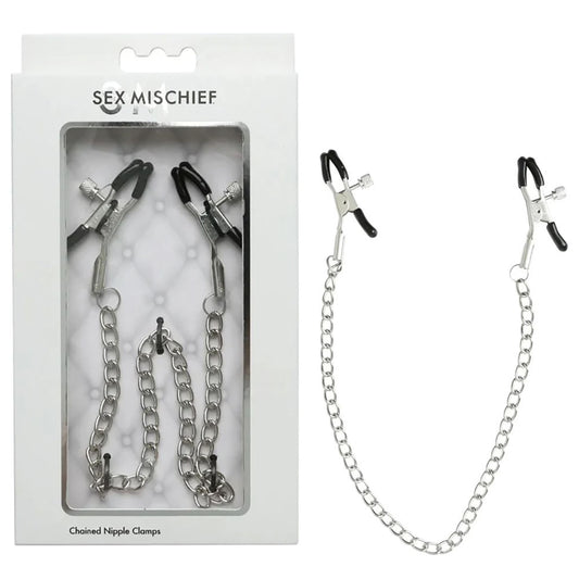 Sex & Mischief Chained Nipple Clamps-(ss10089) - SS10089