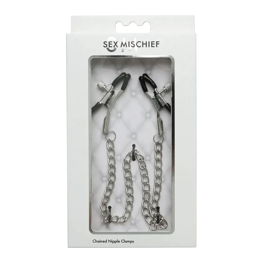 Sex & Mischief Chained Nipple Clamps-(ss10089) - SS10089