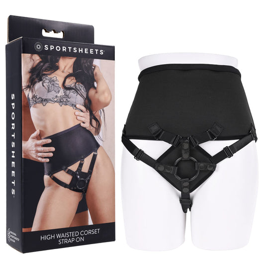 SPORTSHEETS High Waisted Corset Strap On-(ss31006) - SS31006