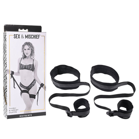 Sex & Mischief Thigh & Wrist Cuffs-(ss92127) - SS92127